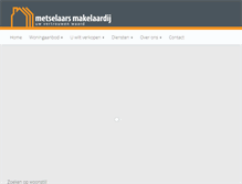 Tablet Screenshot of metselaarsmakelaardij.nl